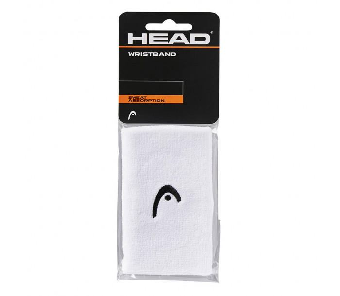 Напульсники HEAD 5" ширина 12,7см, 90% нейлон, 10% эластан, белый
